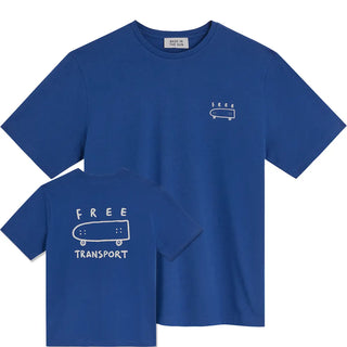 BASK IN THE SUN FREE T-SHIRT COBALT