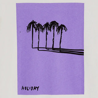 BASK IN THE SUN HOLIDAY T-SHIRT PURPLE