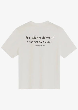 BASK IN THE SUN ICECREAM T-SHIRT NATURAL