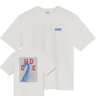 BASK IN THE SUN DUDE T-SHIRT BLUE