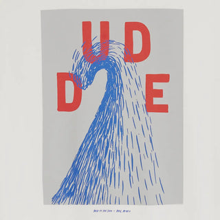 BASK IN THE SUN DUDE T-SHIRT BLUE