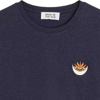 BASK IN THE SUN SUNNY MOON T-SHIRT MIDNIGHT