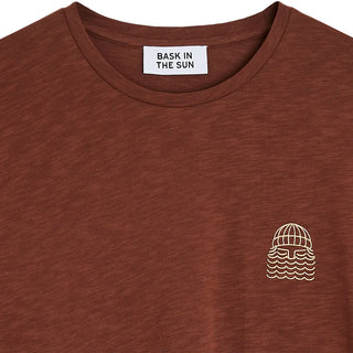BASK IN THE SUN MINI TO THE SEA T-SHIRT BROWNIE