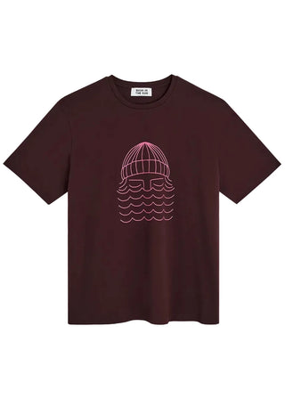 BASK IN THE SUN TO THE SEA T-SHIRT WINE