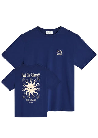 BASK IN THE SUN WARMTH T-SHIRT INDIGO