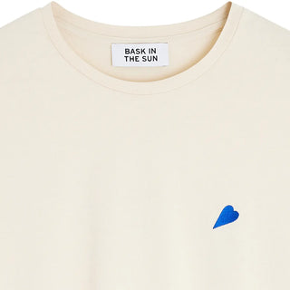 BASK IN THE SUN HEART T-SHIRT IVORY