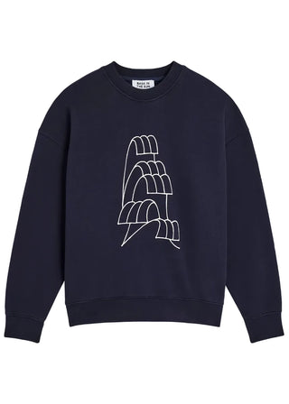 BASK IN THE SUN WAVE SWEAT NAVY