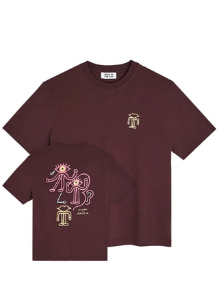 BASK IN THE SUN EYE T-SHIRT WINE