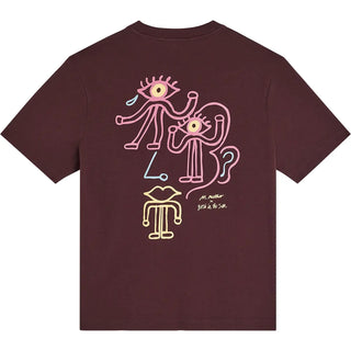 BASK IN THE SUN EYE T-SHIRT WINE