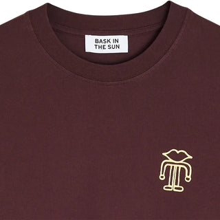 BASK IN THE SUN EYE T-SHIRT WINE