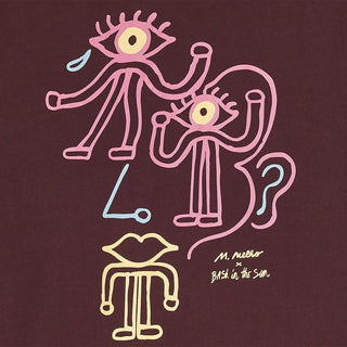 BASK IN THE SUN EYE T-SHIRT WINE