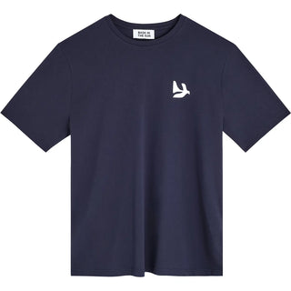 BASK IN THE SUN PEACE T-SHIRT NAVY