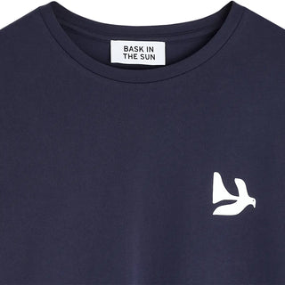 BASK IN THE SUN PEACE T-SHIRT NAVY