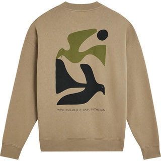 BASK IN THE SUN PEACE SWEAT ALMOND
