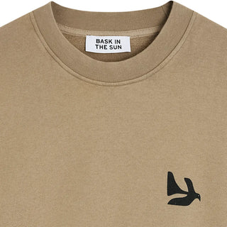BASK IN THE SUN PEACE SWEAT ALMOND