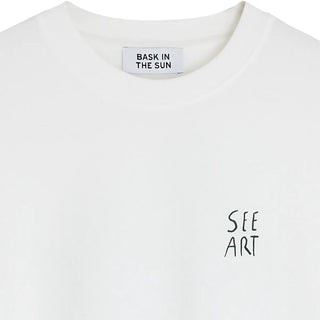 BASK IN THE SUN ART T-SHIRT NATURAL