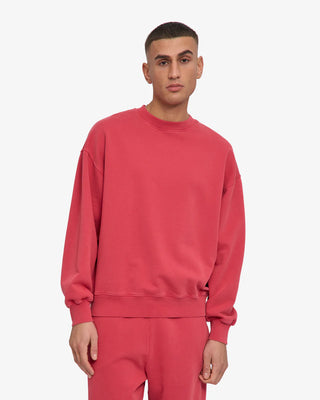 COLORFUL STANDARD ORGANIC OVERSIZED CREW FADED RED