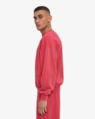 COLORFUL STANDARD ORGANIC OVERSIZED CREW FADED RED