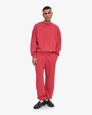 COLORFUL STANDARD ORGANIC OVERSIZED CREW FADED RED