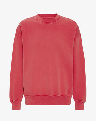 COLORFUL STANDARD ORGANIC OVERSIZED CREW FADED RED