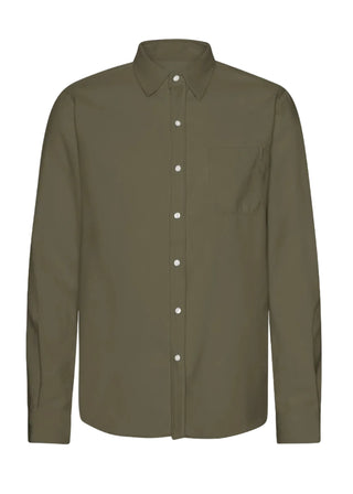 COLORFUL STANDARD ORGANIC FLANNEL SHIRT DUSTY OLIVE