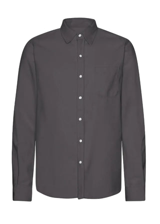 COLORFUL STANDARD ORGANIC FLANNEL SHIRT LAVA GREY