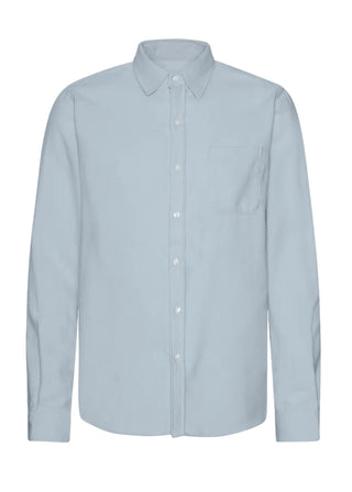 COLORFUL STANDARD ORGANIC FLANNEL SHIRT STEEL BLUE