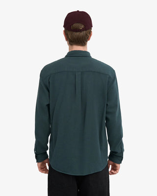 COLORFUL STANDARD ORGANIC FLANNEL SHIRT OCEAN GREEN