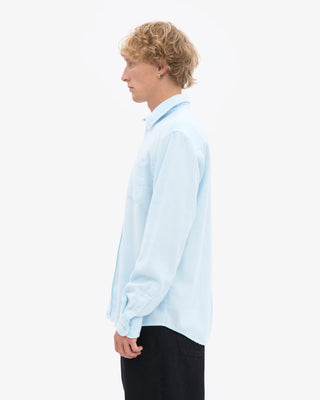 COLORFUL STANDARD ORGANIC FLANNEL SHIRT POLAR BLUE