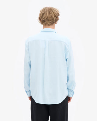 COLORFUL STANDARD ORGANIC FLANNEL SHIRT POLAR BLUE