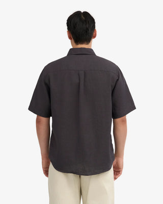 COLORFUL STANDARD LINEN SS SHIRT LAVA GREY