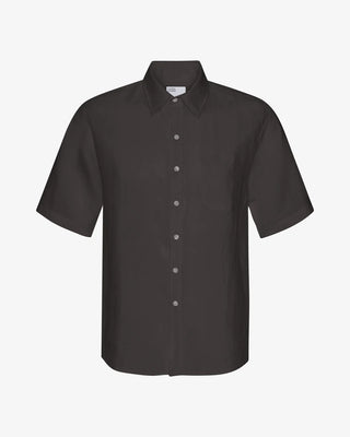 COLORFUL STANDARD LINEN SS SHIRT LAVA GREY