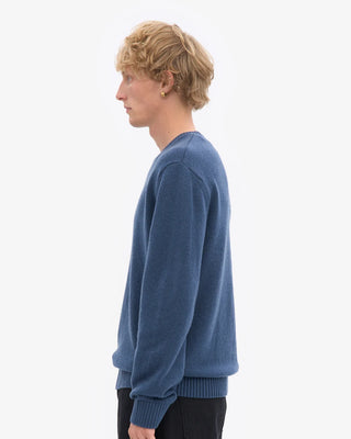 COLORFUL STANDARD CLASSIC MERINO WOOL CREW PETROL BLUE