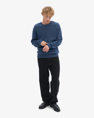 COLORFUL STANDARD CLASSIC MERINO WOOL CREW PETROL BLUE