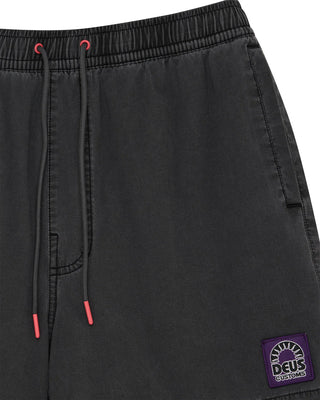 DEUS EX MACHINA SANDBAR GARMENT DYED MESH SHORT ANTHRACITE