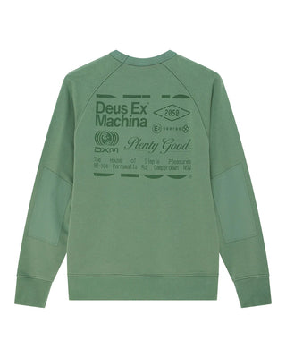 DEUS EX MACHINA PLENTY GOOD CREW LODEN FROST GREEN