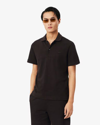 LACOSTE CLASSIC FIT TEXTURED OPEN NECK POLO BUFFALO DH1969