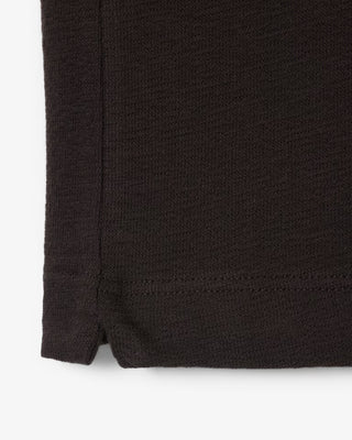 LACOSTE CLASSIC FIT TEXTURED OPEN NECK POLO BUFFALO DH1969