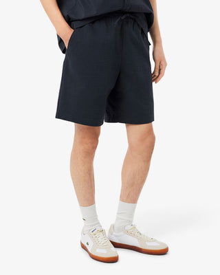 LACOSTE RELAXED FIT WAFFLE TEXTURE SHORTS BLACKBIRD GH1977
