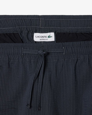 LACOSTE RELAXED FIT WAFFLE TEXTURE SHORTS BLACKBIRD GH1977