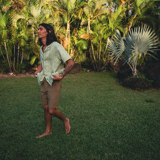 ROARK GONZO SHORT SLEEVES SHIRT DUSTY GREEN