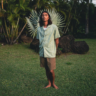 ROARK GONZO SHORT SLEEVES SHIRT DUSTY GREEN