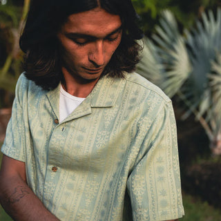 ROARK GONZO SHORT SLEEVES SHIRT DUSTY GREEN