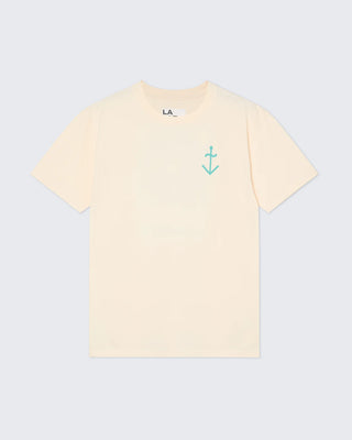 LA PAZ BOTELHO T-SHIRT PAZ ECRU / GREEN