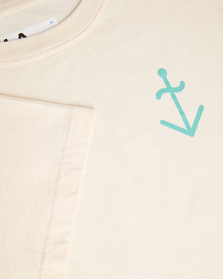 LA PAZ BOTELHO T-SHIRT PAZ ECRU / GREEN