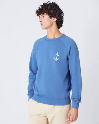 LA PAZ CUNHA SWEATSHIRT INDIGO / OFF-WHITE LOGO