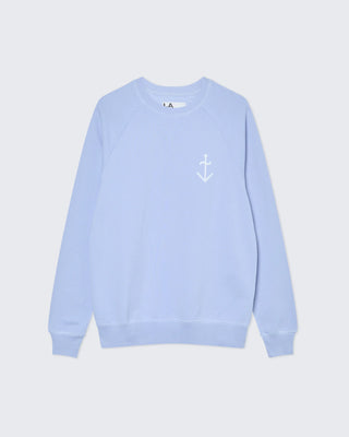 LA PAZ CUNHA SWEATSHIRT WIND BLUE / PALE BLUE LOGO