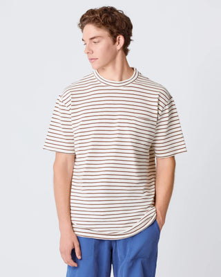 LA PAZ GUERREIRO T-SHIRT AZTEC BROWN STRIPES