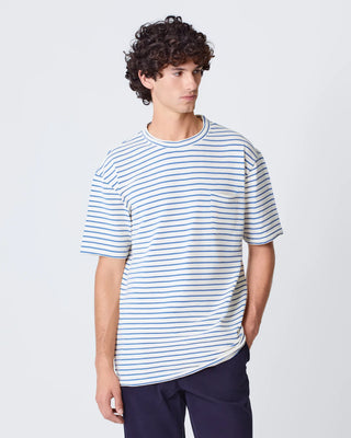 LA PAZ GUERREIRO T-SHIRT INDIGO STRIPES