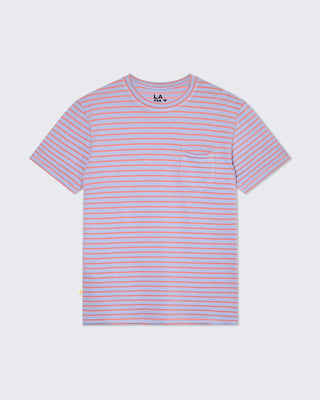 LA PAZ GUERREIRO T-SHIRT WIND BLUE / SUNRISE STRIPES